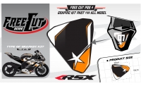 Rear seat F4 back Graphic kit