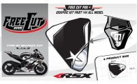 Rear seat F4 back Graphic kit