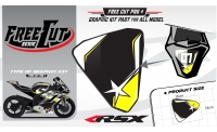 Rear seat F4 back Graphic kit