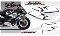 Low fairing F4 black Graphic kit