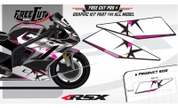 Low fairing F4 black Graphic kit