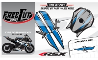 Fuel tank F4 black Graphic kit