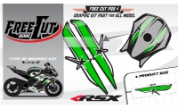 Fuel tank F4 black Graphic kit