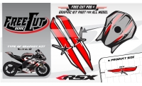 Fuel tank F4 black Graphic kit