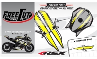 Fuel tank F4 black Graphic kit