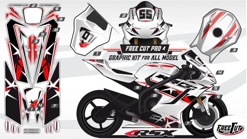 F4 Graphic kit FreeCut