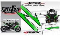 Tête de fourche Kit déco F5 noir