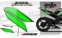 Rear seat F5 back Graphic kit