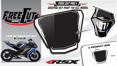 Rear seat F5 back Graphic kit