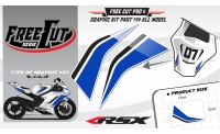 Coque arriere Kit déco F5 blanc