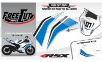 Coque arriere Kit déco F5 blanc