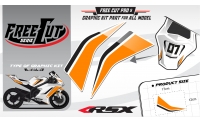 Coque arriere Kit déco F5 blanc