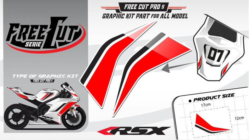 Rear seat F5 Graphic kit