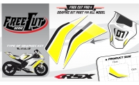 Coque arriere Kit déco F5 blanc