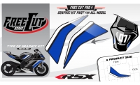 Rear seat F5 back Graphic kit