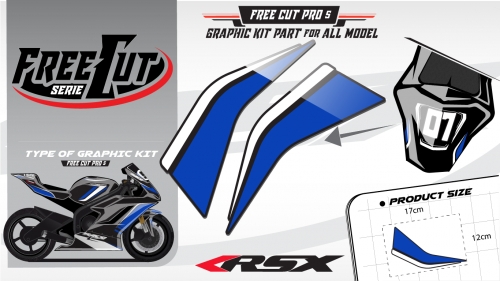 Rear seat F5 back Graphic kit