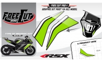 Rear seat F5 back Graphic kit