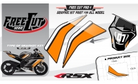 Rear seat F5 back Graphic kit