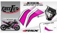 Rear seat F5 back Graphic kit