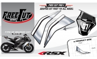 Rear seat F5 back Graphic kit