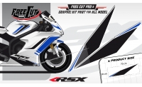 Low fairing F5 white Graphic kit