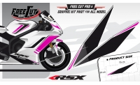 Low fairing F5 white Graphic kit