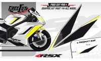 Low fairing F5 white Graphic kit