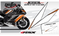 Low fairing F5 black Graphic kit