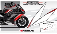 Low fairing F5 black Graphic kit