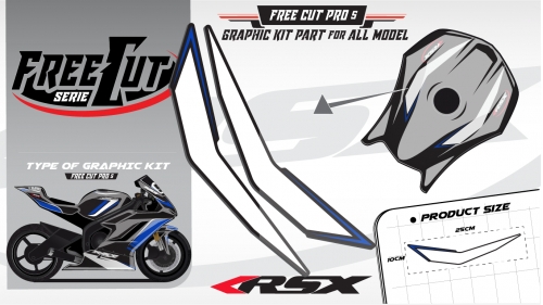 Fuel tank F5 black Graphic kit