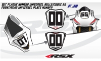 rear seat universel plate number