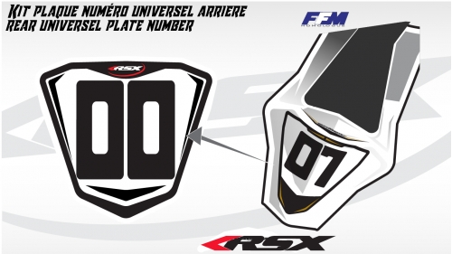 low fairing universel plate number