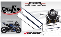 Tête de fourche Kit déco F5 noir