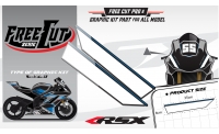 Tête de fourche Kit déco F5 noir