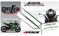 Tête de fourche Kit déco F5 noir