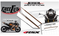 Tête de fourche Kit déco F5 noir