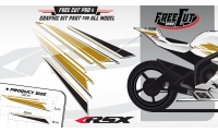 Coque arriere Kit déco F5 blanc