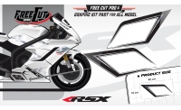 Low fairing F6 white Graphic kit