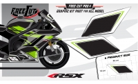 Low fairing F5 black Graphic kit