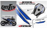 Fuel tank F5 black Graphic kit