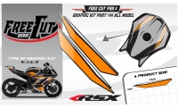 Fuel tank F5 black Graphic kit