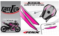 Fuel tank F5 black Graphic kit