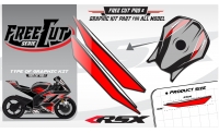 Fuel tank F5 black Graphic kit