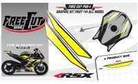 Fuel tank F5 black Graphic kit