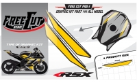 Fuel tank F5 black Graphic kit