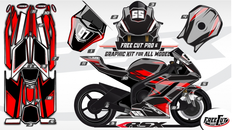 F5 Graphic kit FreeCut