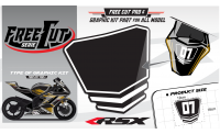 Rear seat F6 back Graphic kit