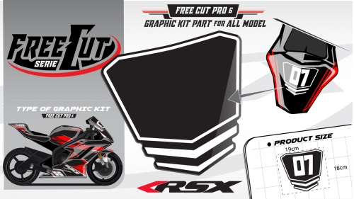 Rear seat F6 back Graphic kit