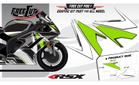 Flank F6 black Graphic kit