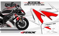Flank F6 black Graphic kit